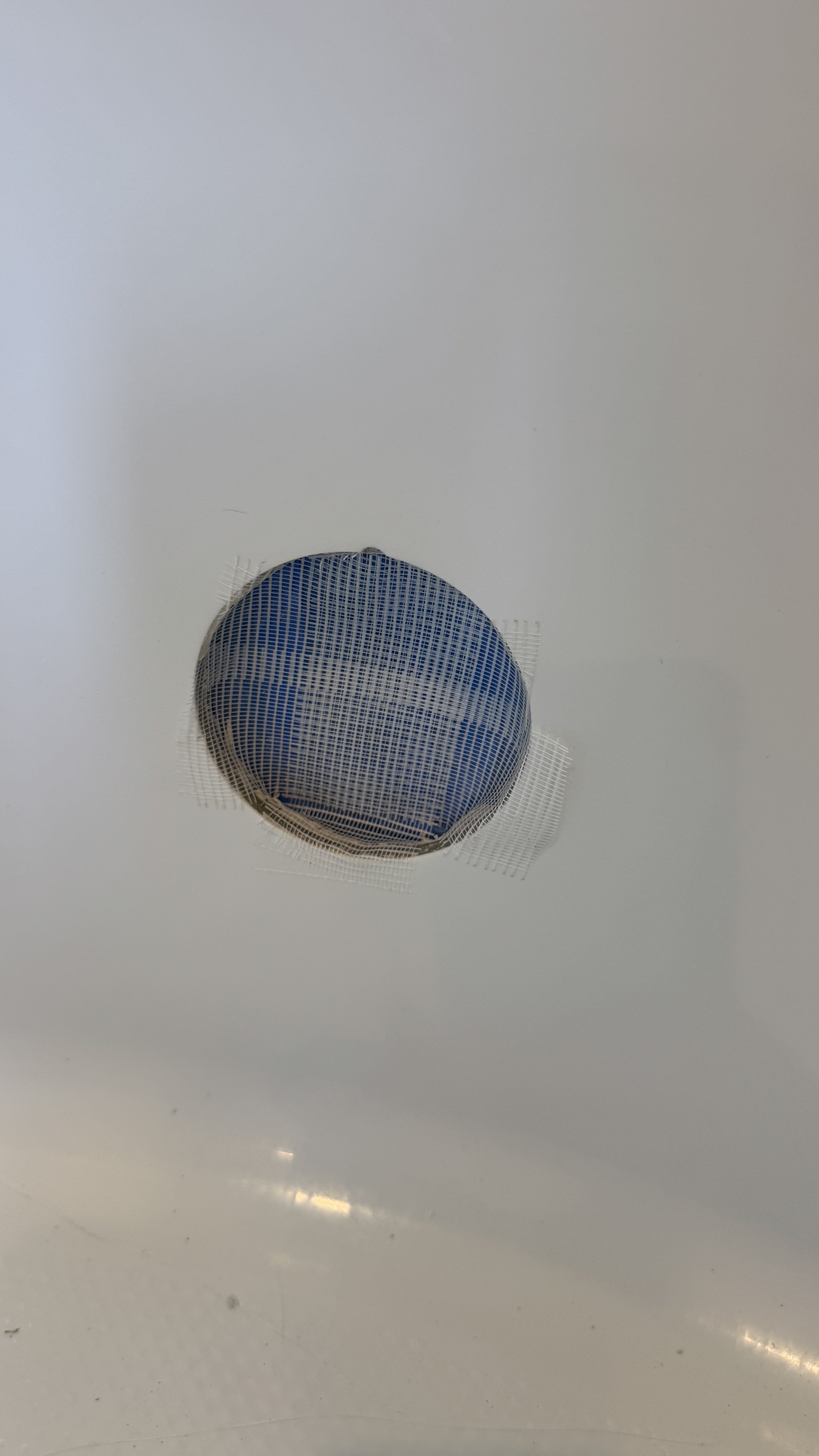 Bathtub reglazing &mdash; Tub stripped, degreased, and masked before spray application &mdash; Alameda, CA